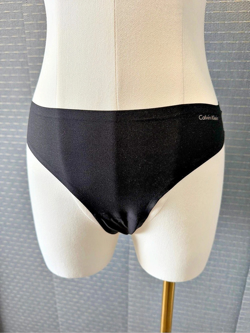 Calvin Klein Black Seamless Thong Panties
